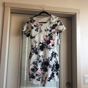 Off-white floral dress